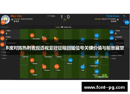 B席对阵热刺表现透视亚冠征程回暖信号关键价值与前景展望